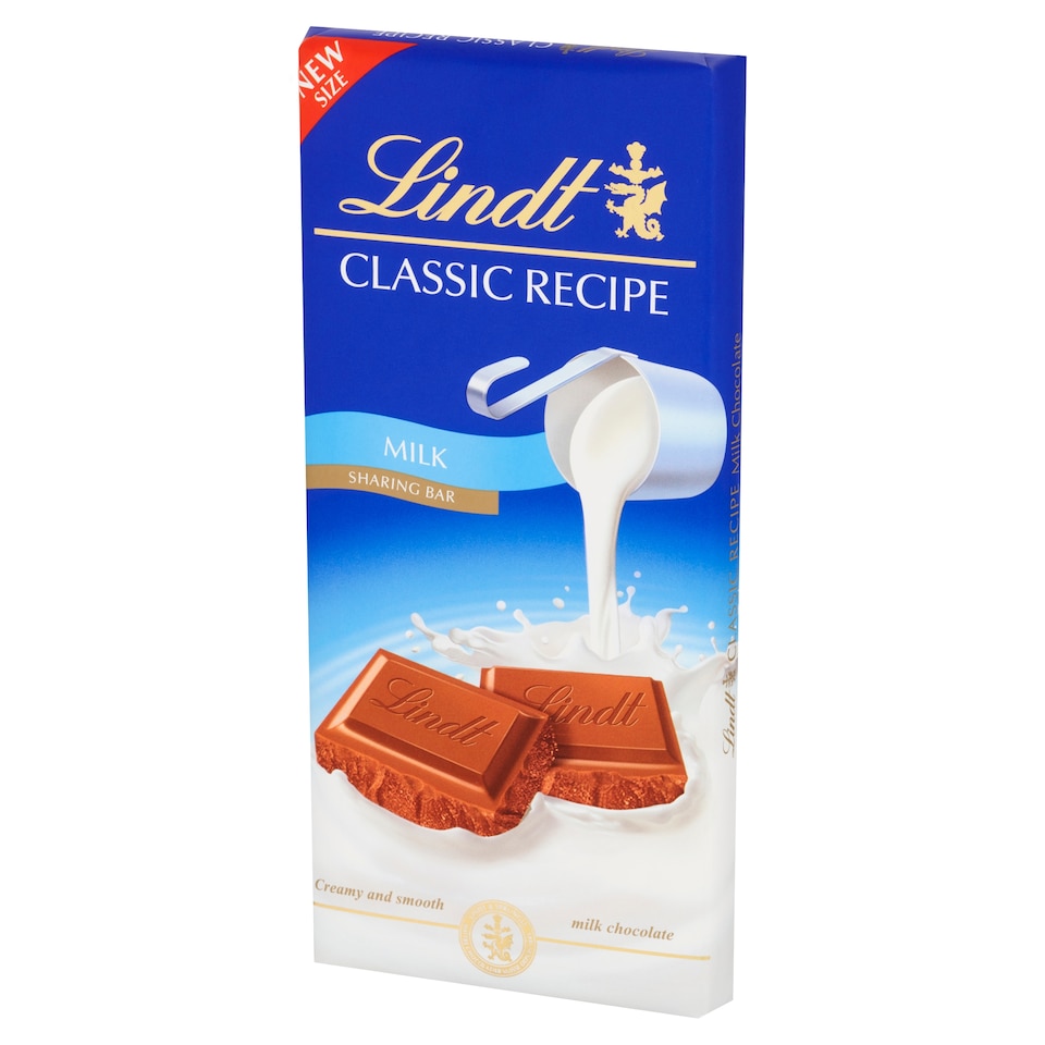 image 1 of Lindt Classic Recipe Milk Chocolate Bar 190g