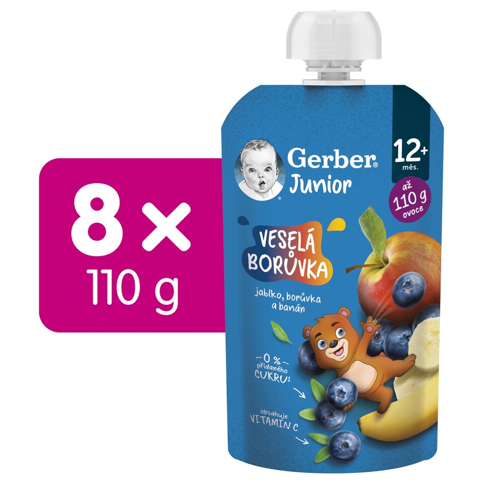 obrázok 1 z GERBER Junior kapsička Veselá čučoriedka 110 g