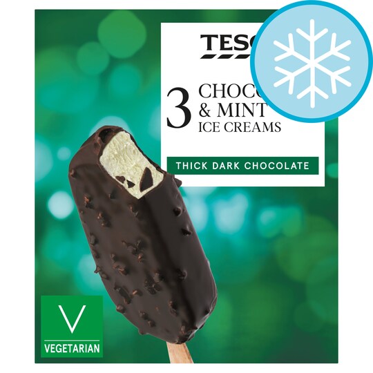 Tesco Chocolate & Mint Sticks 3X110ml Tesco Groceries