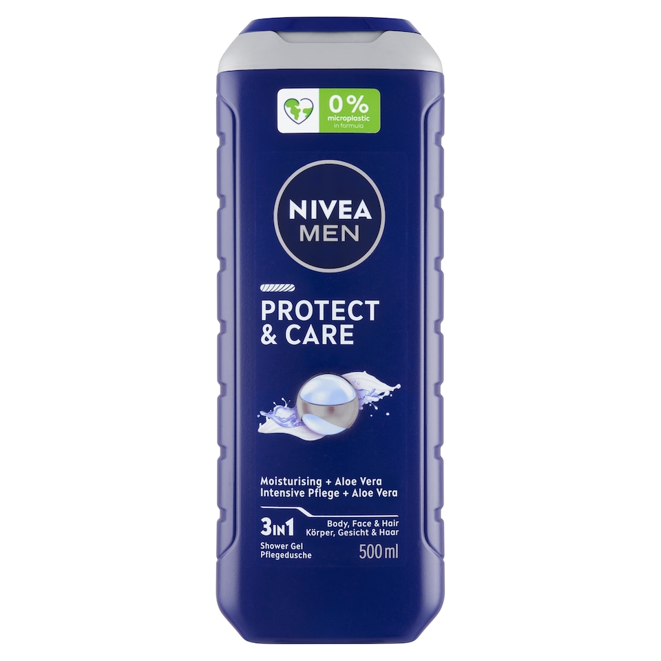 Obrázek 1 pro produkt Nivea Men Protect & Care 3 v 1 Sprchový gel 500ml
