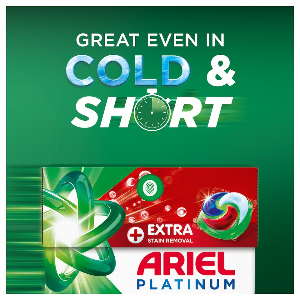image 1 of Ariel Platinum Washing Pods Extra Stain Removal 44 Washes 1003.2g