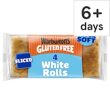 Warburtons Gluten Free Super Soft Sliced Square Rolls 4 pack