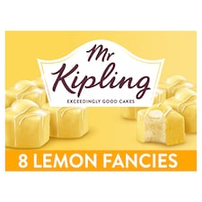 Mr Kipling Lemon Fancies Sponge Cakes 8 Pack