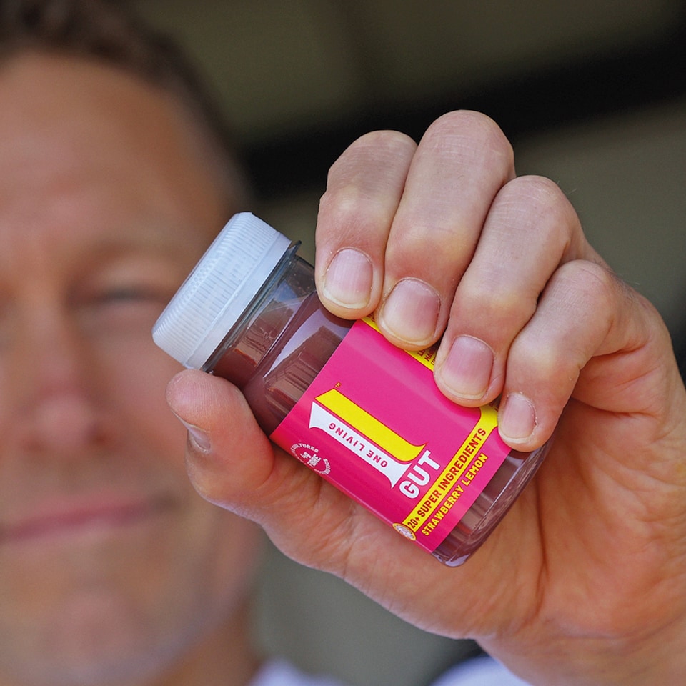 image 1 of One Living Strawberry Lemon Gut Health Shot 100ml