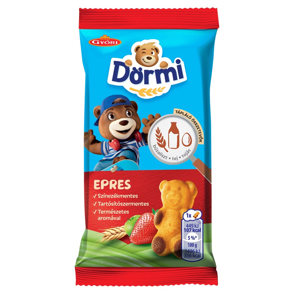 Dörmi Puha Piskóta Almás-epres Töltelékkel 30 G