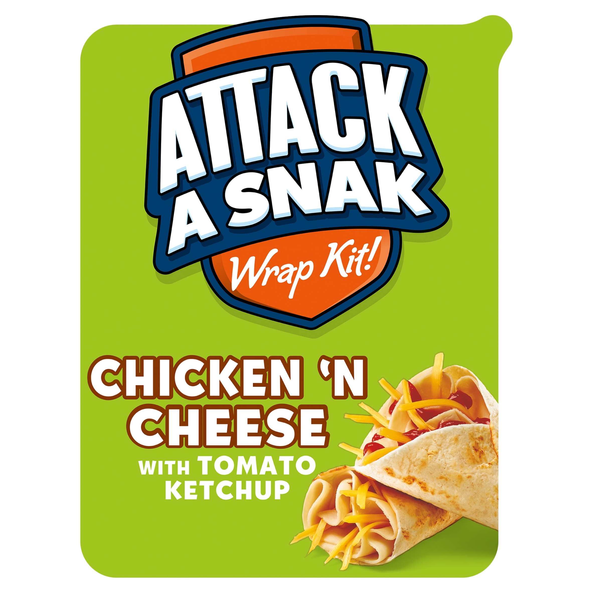 Attack A Snak Chicken & Cheese Wrap Kit 86G