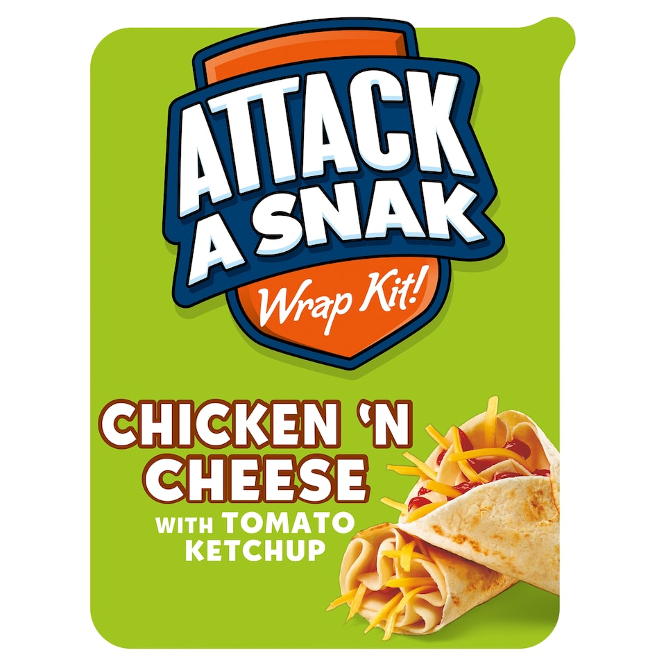 image 1 of Attack A Snak Chicken & Cheese Wrap Kit 86G