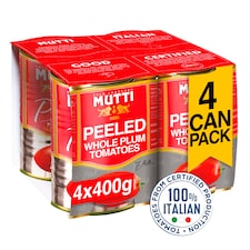Mutti Peeled Whole Plum Tomatoes 4x400g