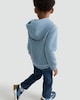 image 3 of F&F Boys Cotton Blend Herringbone Pattern Kangaroo Pocket Hoodie in Blue