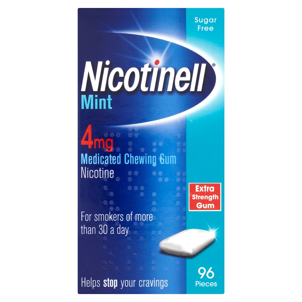 Nicotinell Stop Smoking Aid 4mg Medicated Chewing Gum - Mint 96s