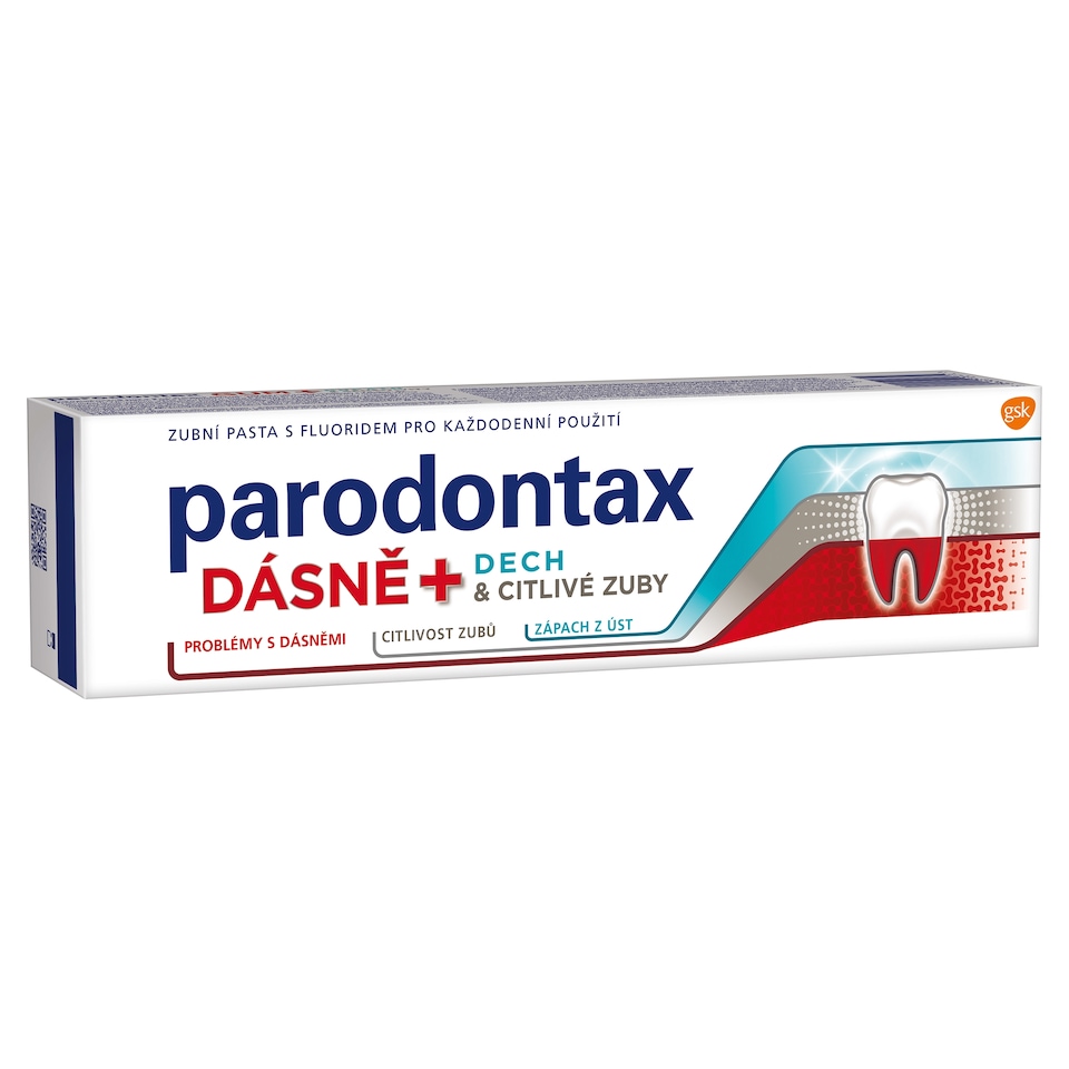 image 1 of Parodontax Dásně + Dech & Citlivé zuby zubní pasta proti zápachu z úst 75ml