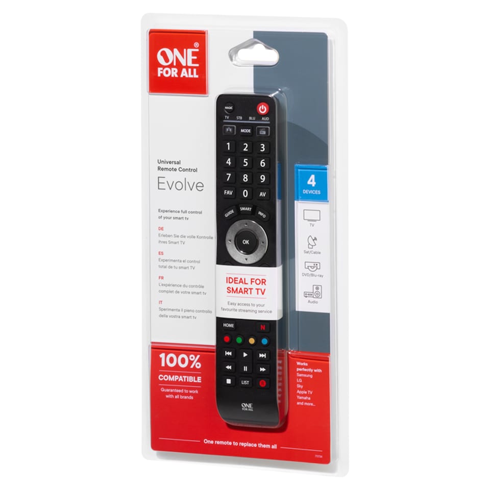 image 1 of One For All Evolve 4 1 Remote