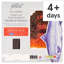 Tesco Finest Thick Cut Asian Inspired Smoked Salmon 140g