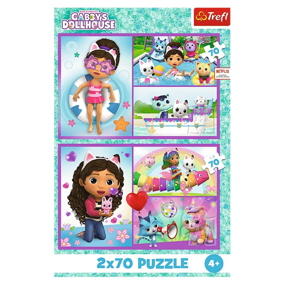 Gabby's Dollhouse 2 x 70 pcs Puzzle