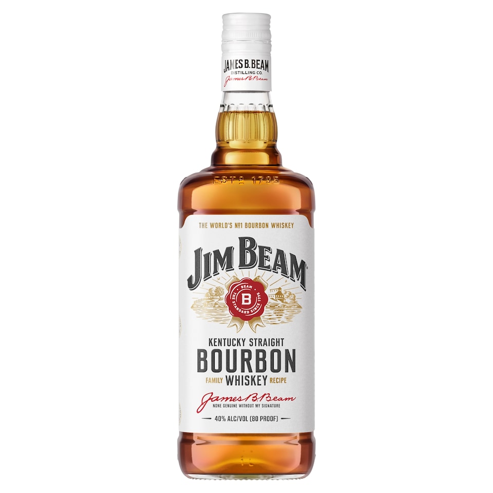 image 1 of Jim Beam Kentucky Straight Bourbon Whiskey 1L