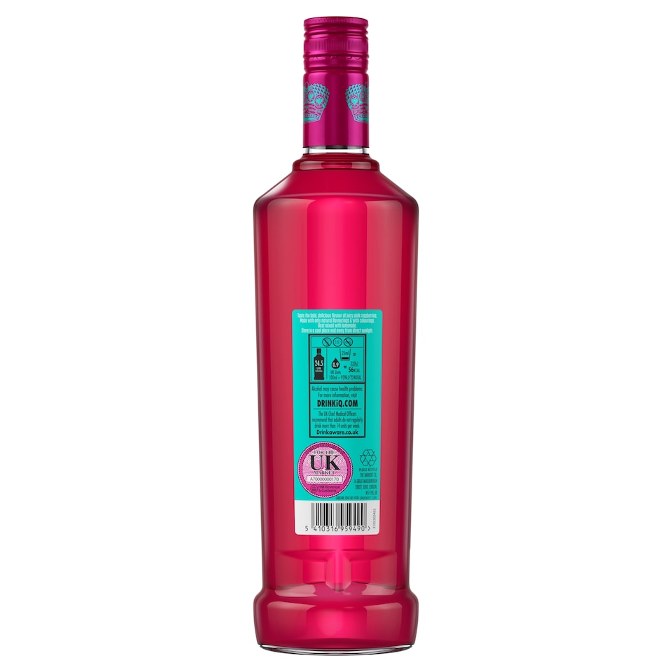 image 1 of Smirnoff Raspberry Crush Vodka Bottle 35% Vol 70cl