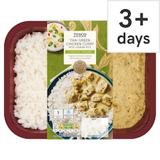Tesco Thai Green Chicken Curry & Jasmine Rice 400G