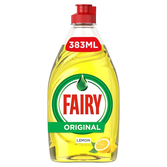 Fairy Washing Up Liquid Original Lemon 383Ml Tesco Groceries