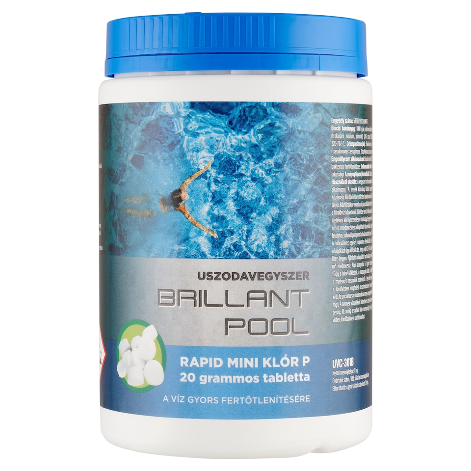 Brillant Pool Rapid Mini Chlorine P 20 gram Tablets Swimming Pool Solution 1 KG
