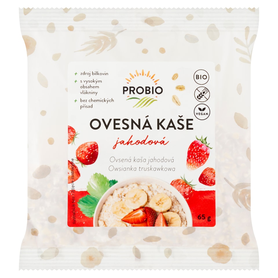 image 1 of Probio Strawberry Oatmeal 65g