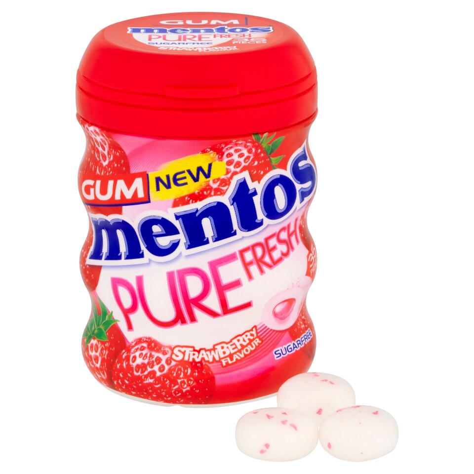 image 1 of Mentos Pure Fresh Strawberry 35 piece 70g