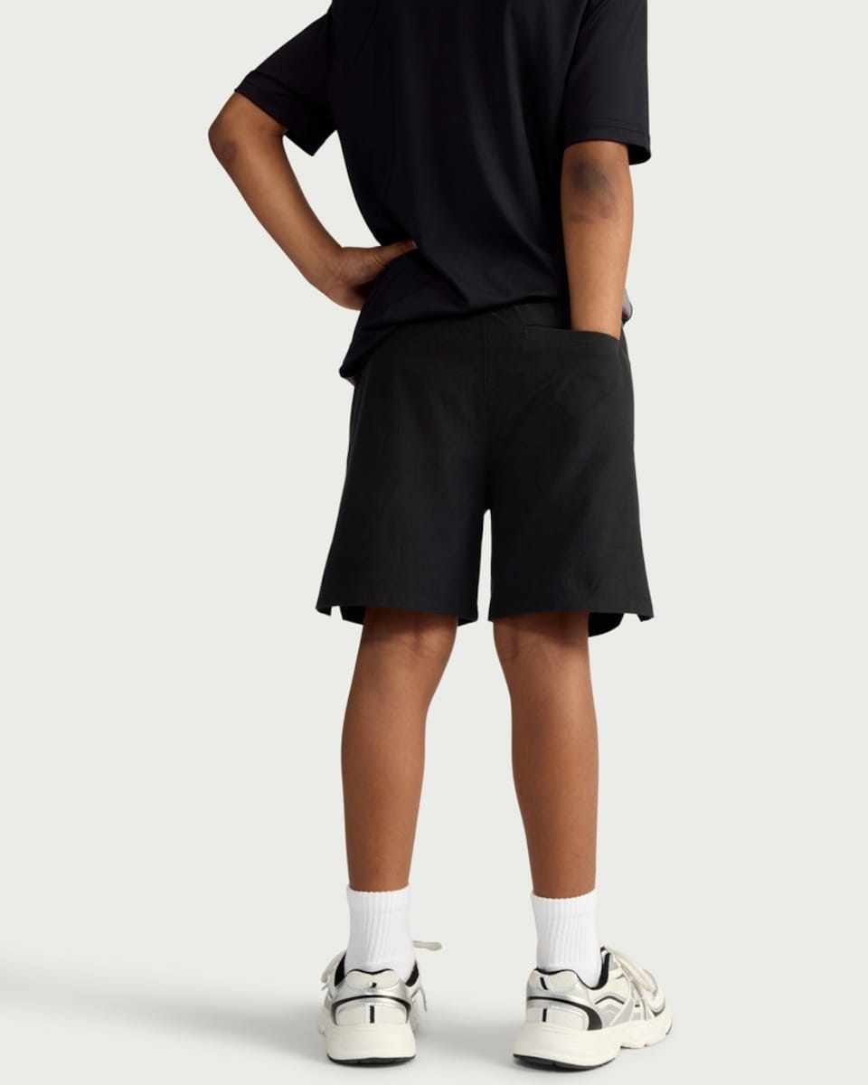 image 1 of F&F Active Boys Cotton Blend Shorts in Black