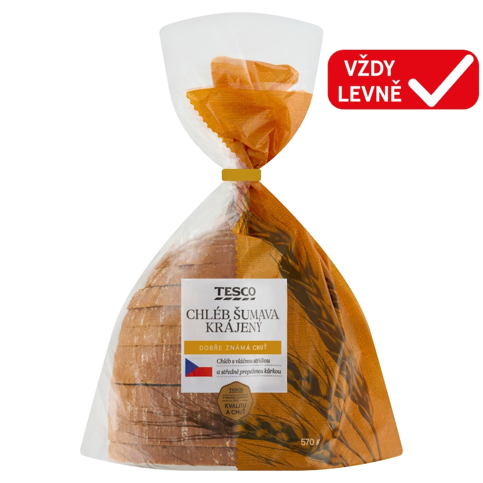 Tesco Šumava Sliced Bread 570g