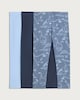 image 1 of F&F Boys 3-Pack Cotton Rich Dinosaur Print Leggings in Blue