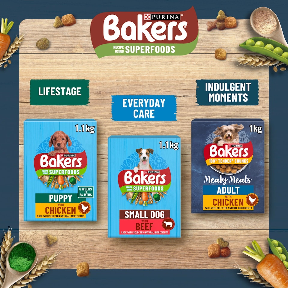 image 1 of Bakers Small Dog Food Chicken & Vegetables 1.1Kg