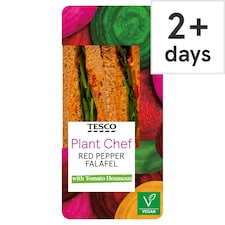 Tesco Plant Chef Red Pepper Falafel Sandwich
