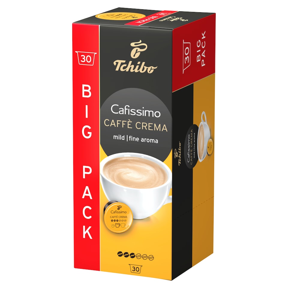 Tchibo Cafissimo Caffè Crema Fine Aroma kávékapszula 30 db 210 g  1. kép
