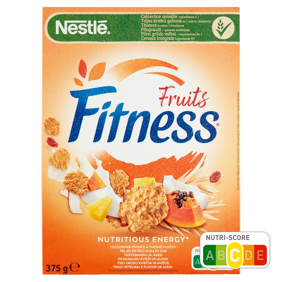 image 1 of Nestlé Fitness Fruits Cereals with Whole Grain Wheat and Oats, with Fruits 375 g
