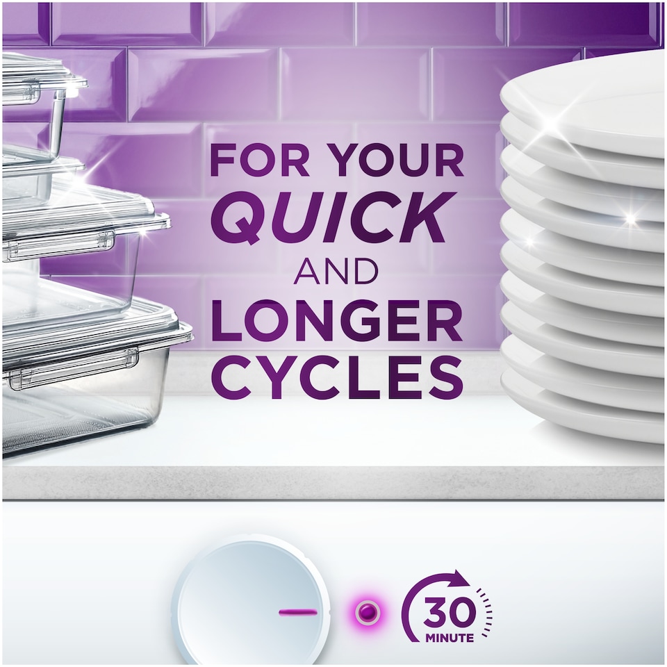 image 1 of Fairy Platinum Plus 30 Minute Miracle Lemon 45 Dishwasher Tablets 741g