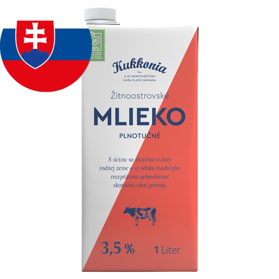 Kukkonia Trvanlivé mlieko plnotučné 3,5% 1 l