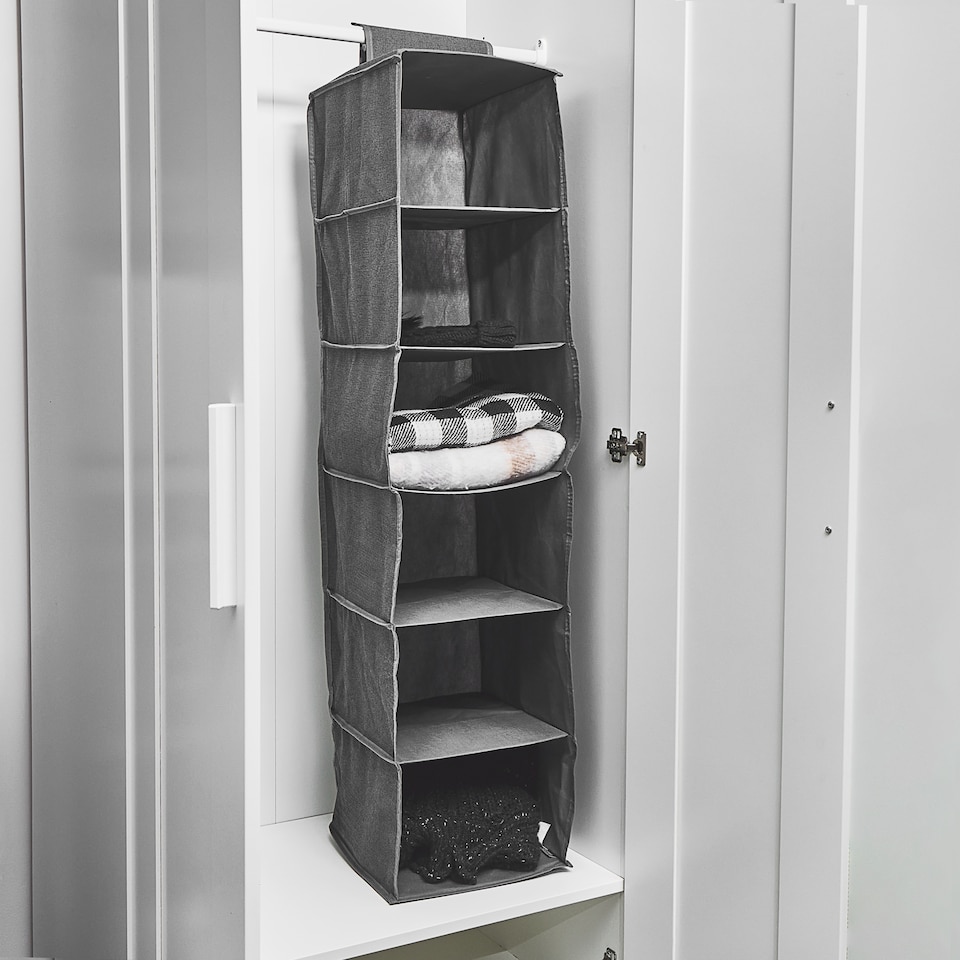 image 1 of Core Supply 6 Tier Hanging Wardrobe Storage
