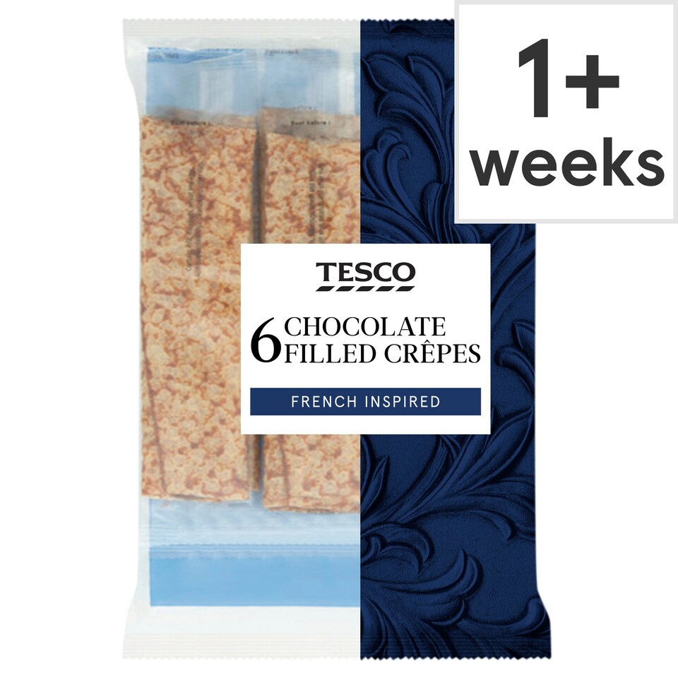 Tesco 6 Chocolate Filled Crepes Tesco Groceries