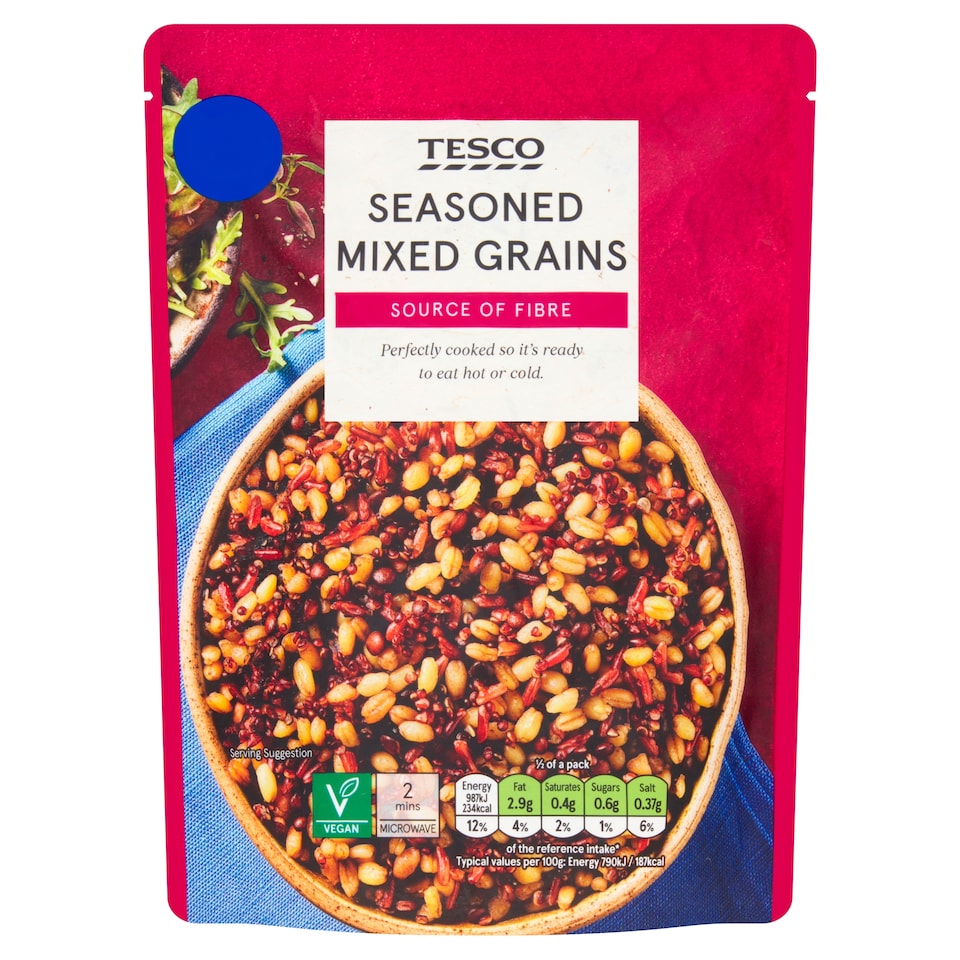 Tesco Seasoned Mixed Grains 250g