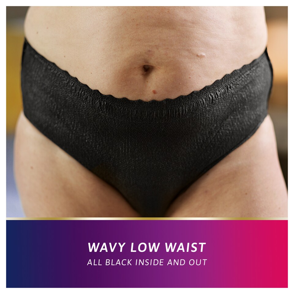 image 1 of TENA Normal Black Incontinence Pants Size Large 9 pack