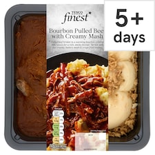 Tesco Finest Bourbon Pulled Beef With Creamy Mash 400G