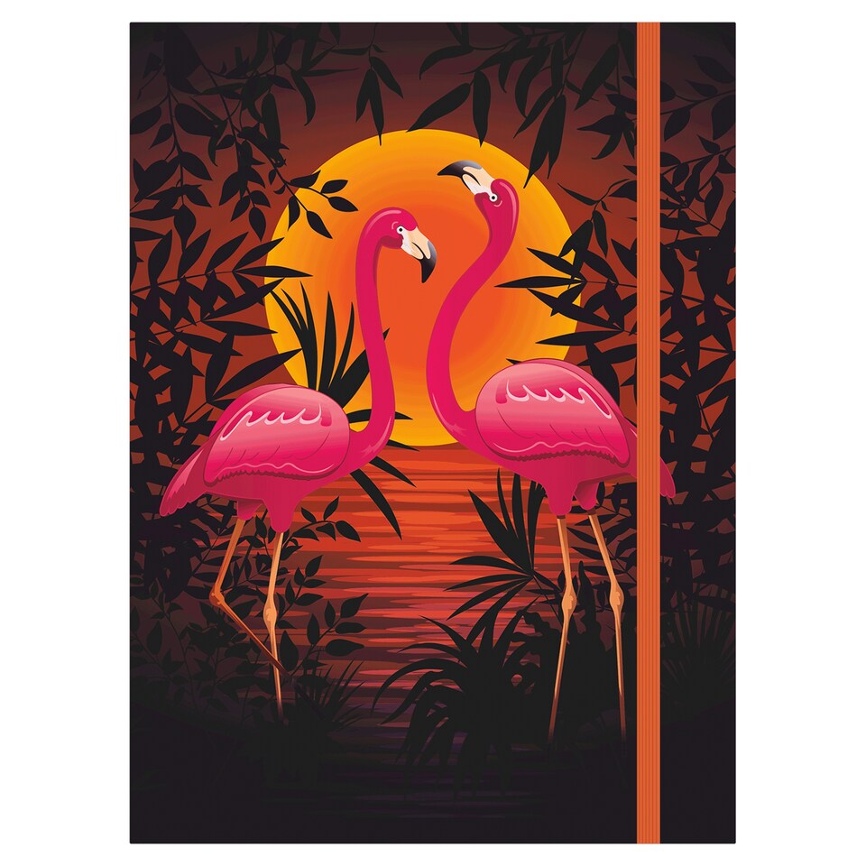 obrázok 1 z Dosky na zošity 3D A4 flamingo