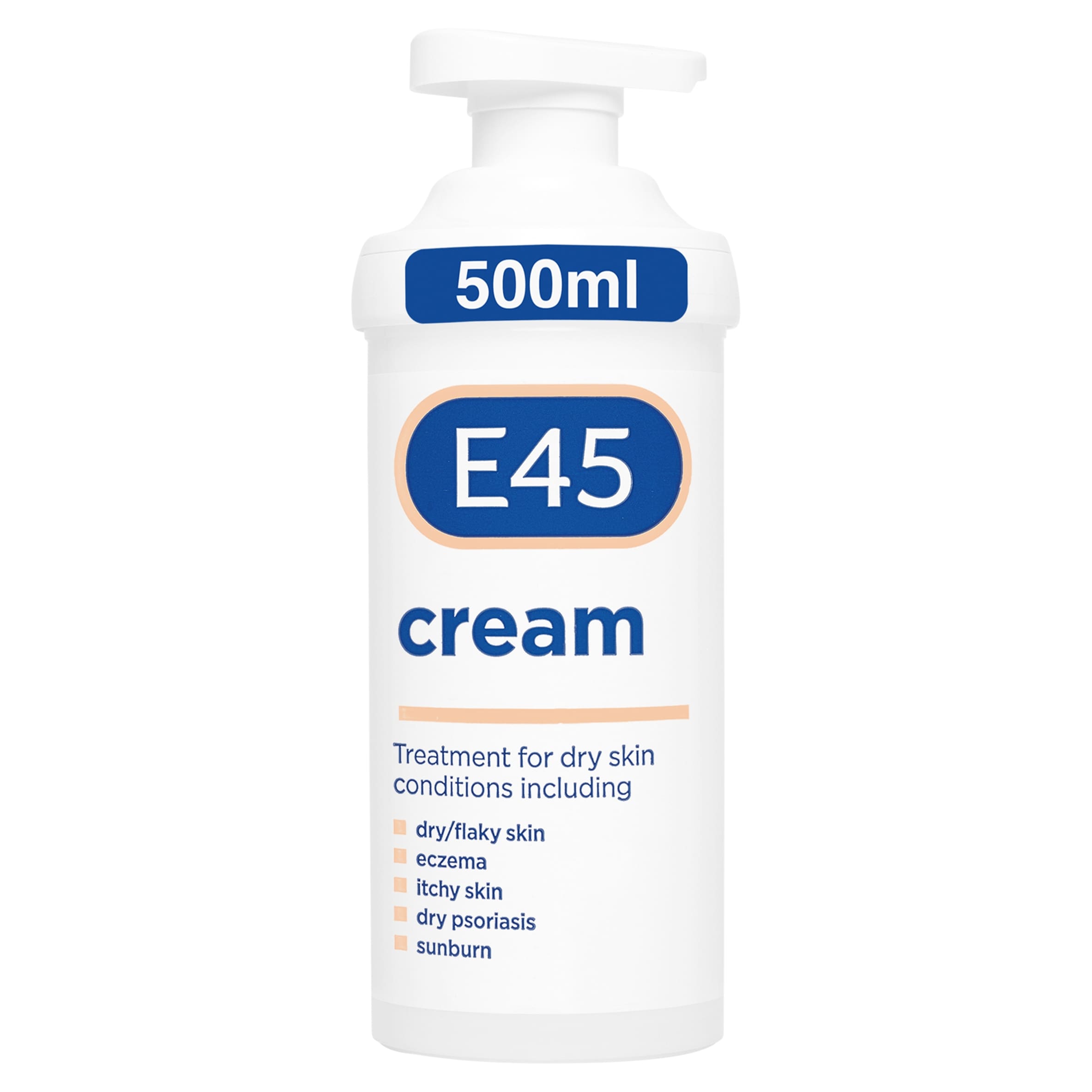 E45 Moisturiser Body Cream for Dry Skin & Eczema 500g