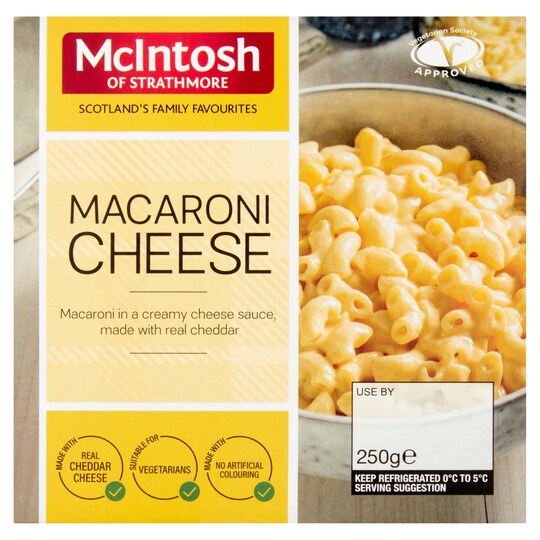 Mcintosh Macaroni Cheese 250G Tesco Groceries