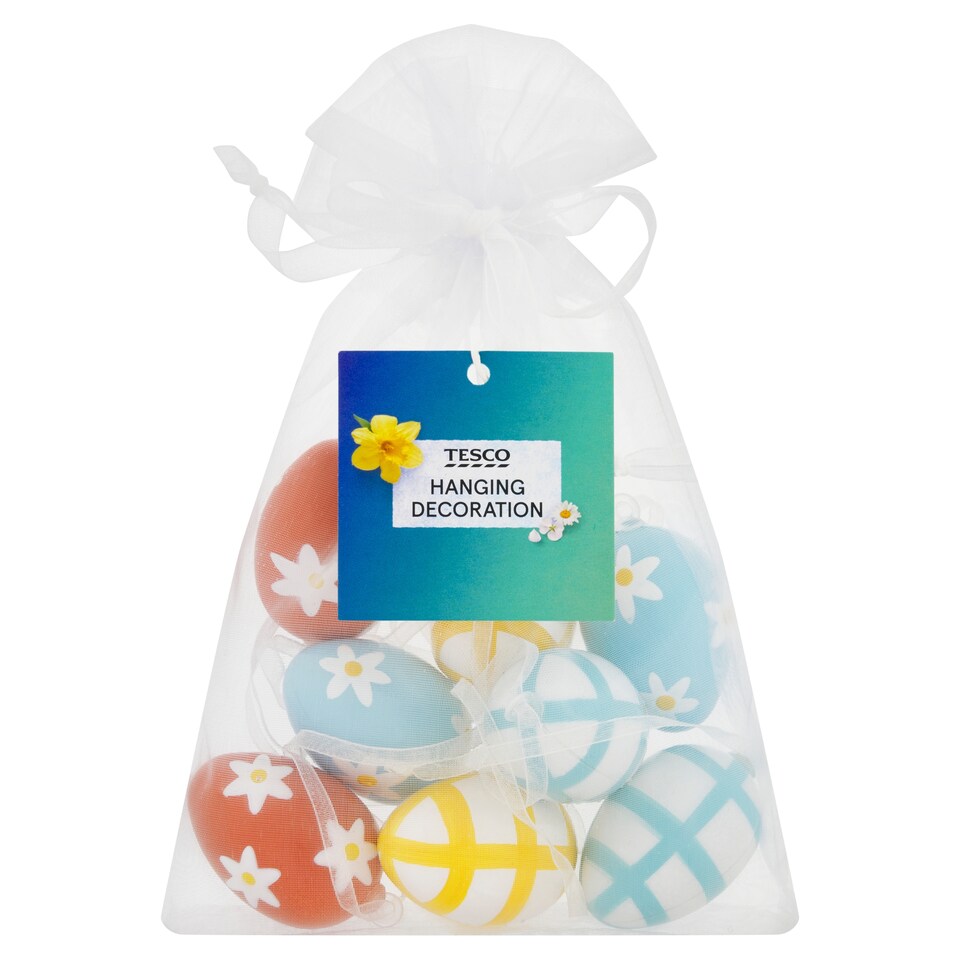 Tesco Easter Mini Egg Hanging Decorations 8 Pack