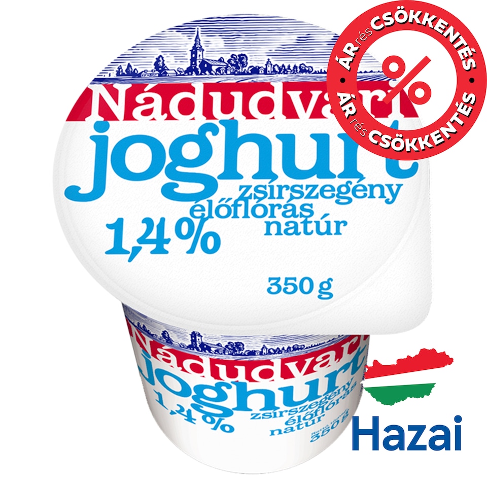 Nádudvari Low-Fat Unflavoured Yoghurt with Live Cultures 1,4% 350 g
