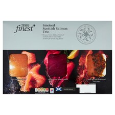 Tesco Finest Scottish Smoked Salmon Trio 180G