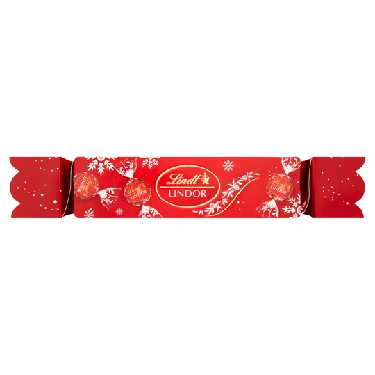 Lindt Lindor Milk Chocolate Truffles Cracker 100G Tesco Groceries