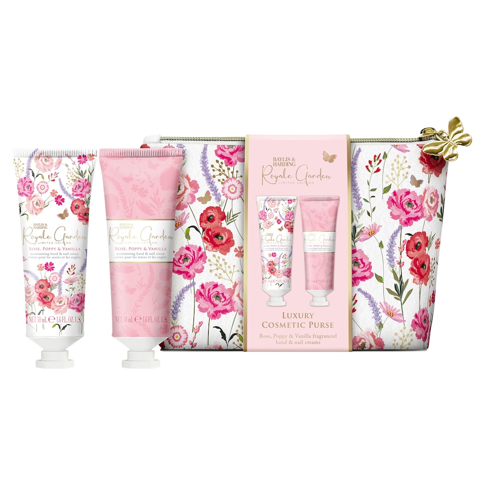 image 1 of Baylis & Harding Royale Garden Cosmetic Purse Gift Set