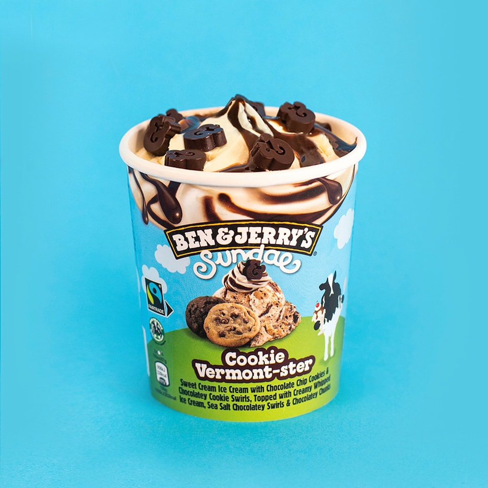 image 1 of Ben & Jerry's Sundae Cookie Vermonster Ice Cream Tub 427ml