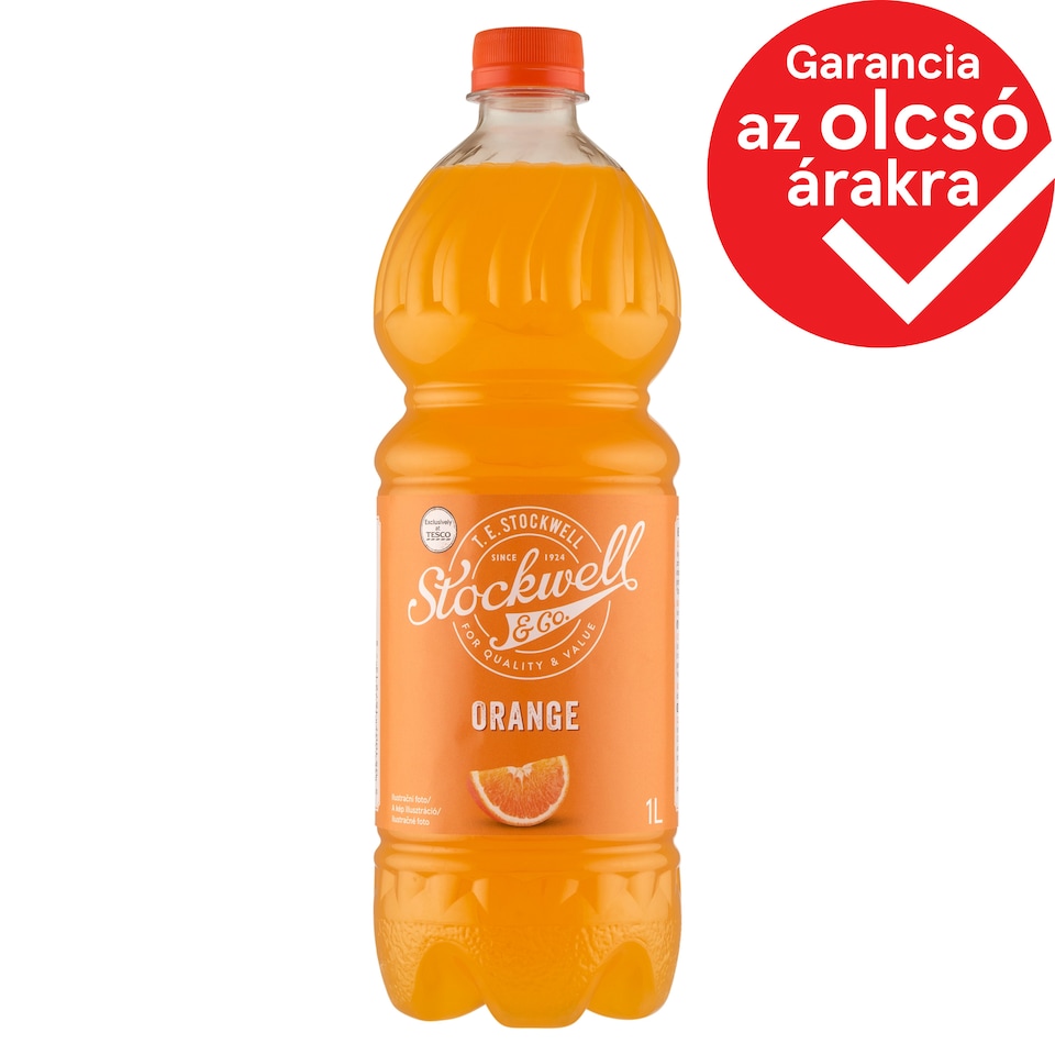 Stockwell & Co. narancsízű italkoncentrátum, édesítőszerrel 1 l