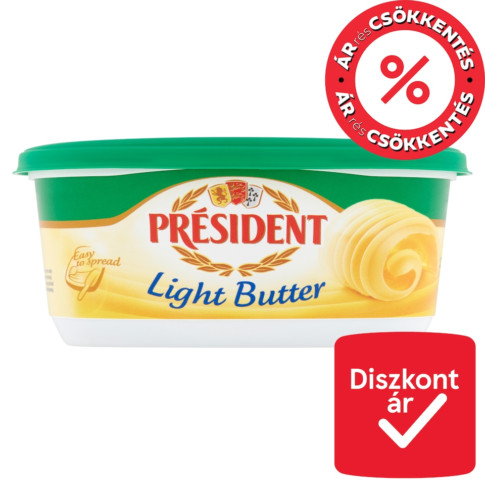 image 1 of Président Light Slightly Salted Butter Enriched with Vitamins A and E 250 g